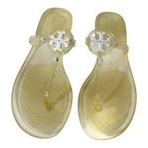 Tory Burch Mini Miller Jelly Thong Clear Casual Flip Flops Size 8